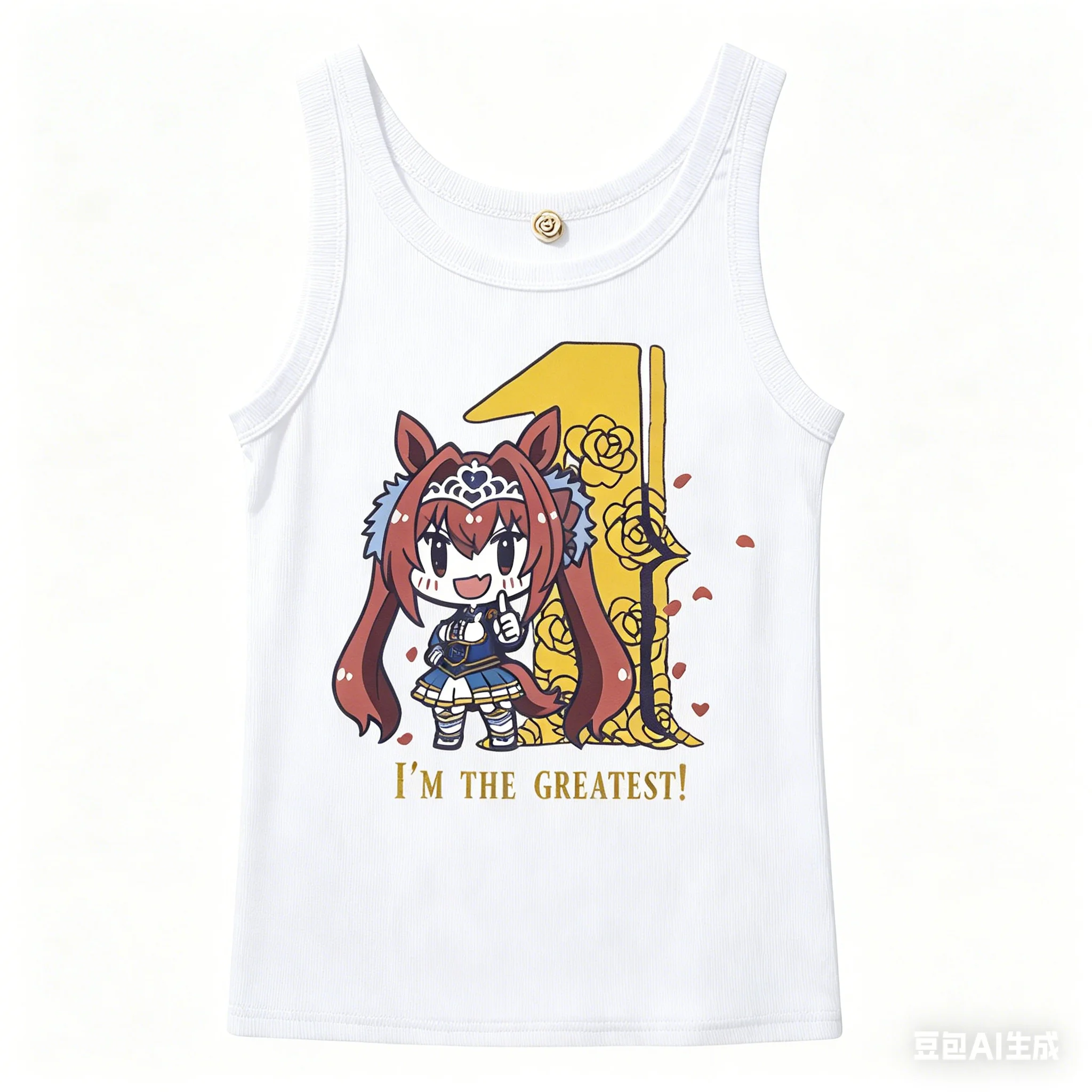 Pretty Derby Madoka Magica Ribbed Tank Streetwear Anime Lover New Model personality Clothes Year round clothing high quality tee