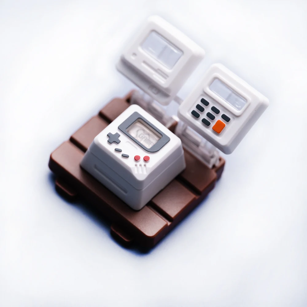 mini mechanical keyboard translucent keycap detachable panel replacement display content gameboy bully