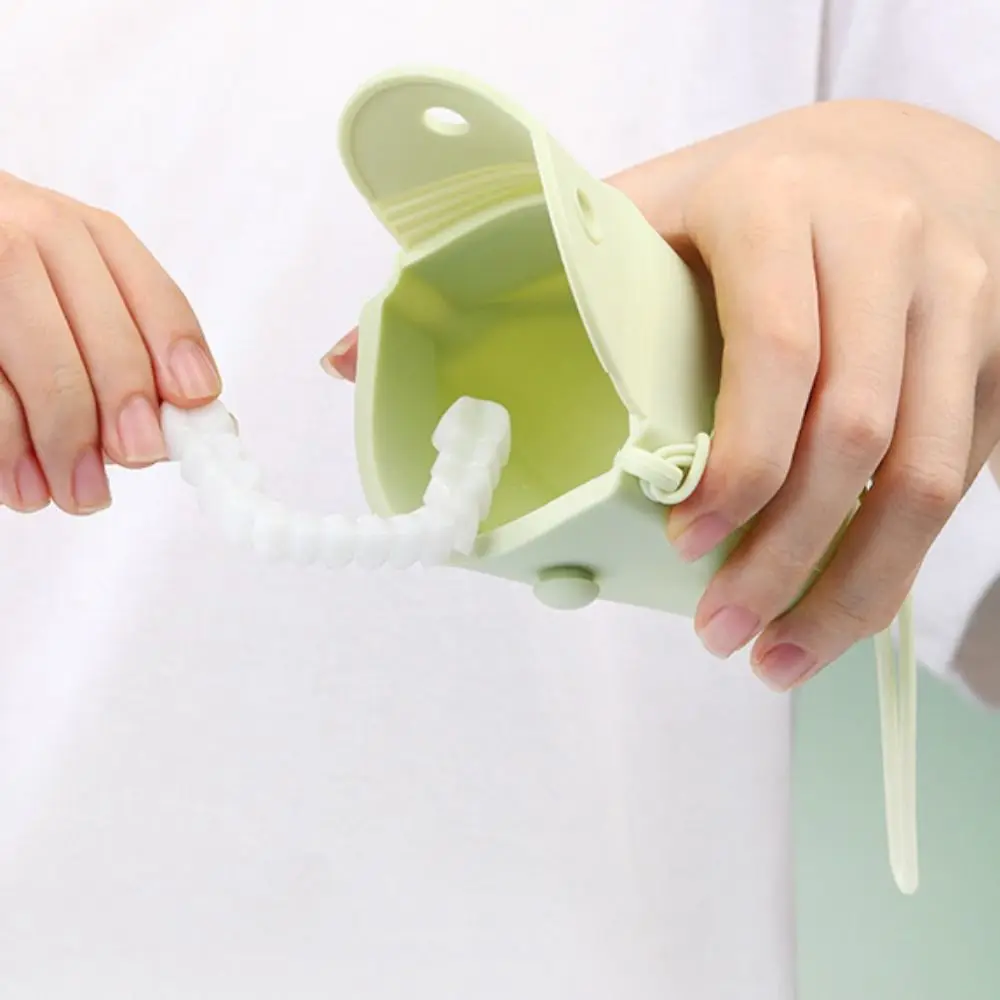 

Small Silica Gel Orthodontic Retainer Case Portable Dustproof Mouth Guard Container Storage Bag Oral Aligner Holder Men