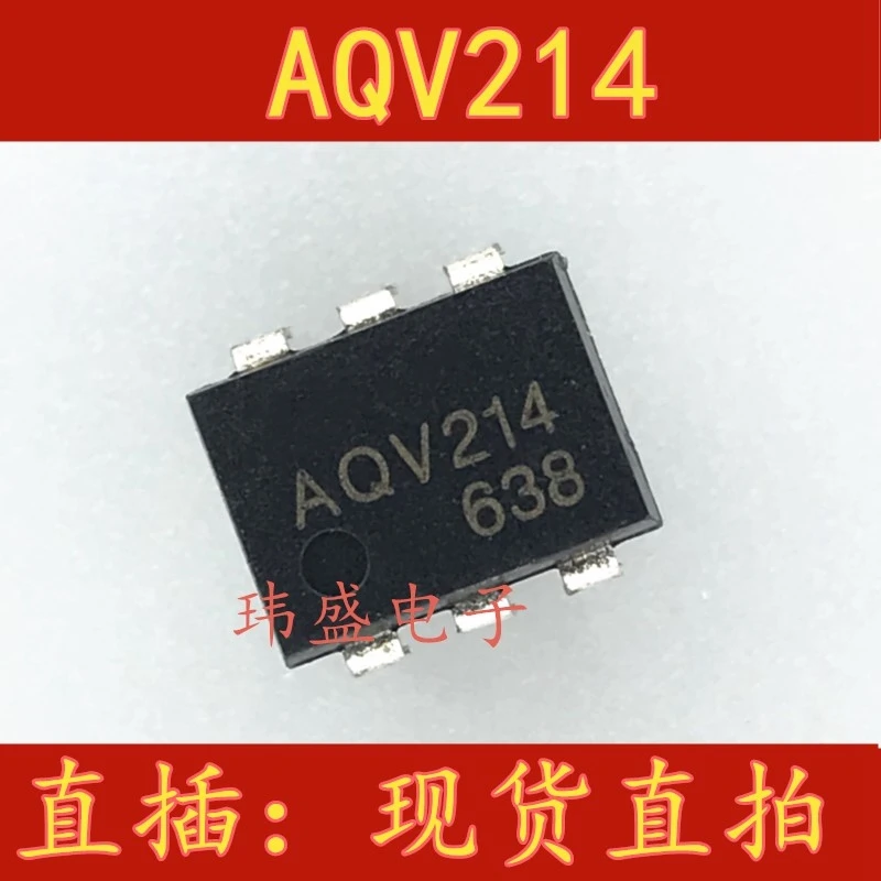 AQV214 AQV214EH SOP-6 SMT Optocoupler Solid State Relay