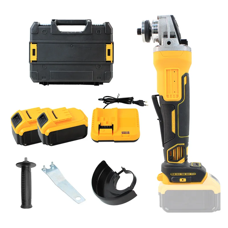 The Push-type Lithium-ion Cordless Charging Angle Grinder Is Utilized for Cutting, Grinding, and Polishing Applications.