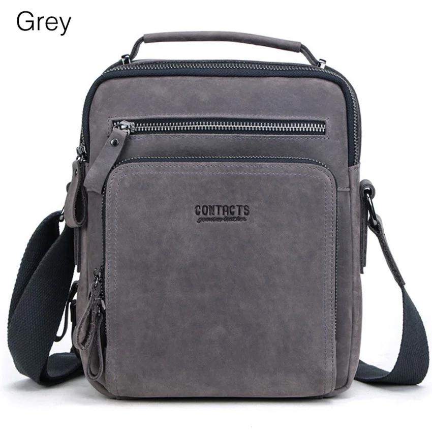 New Retro Cow Leather Men's Shoulder Bag Leisure Sling Bag Business Crossbody Bags Large Capacity Messenger Bag