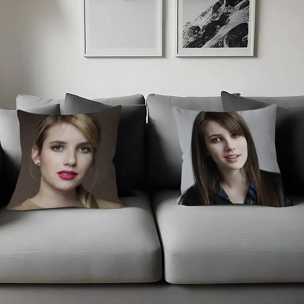 E-EMMA R-ROBERTS وسادة غطاء الوسادة المخدة غرفة المعيشة أريكة ديكور المنزل حسب الطلب