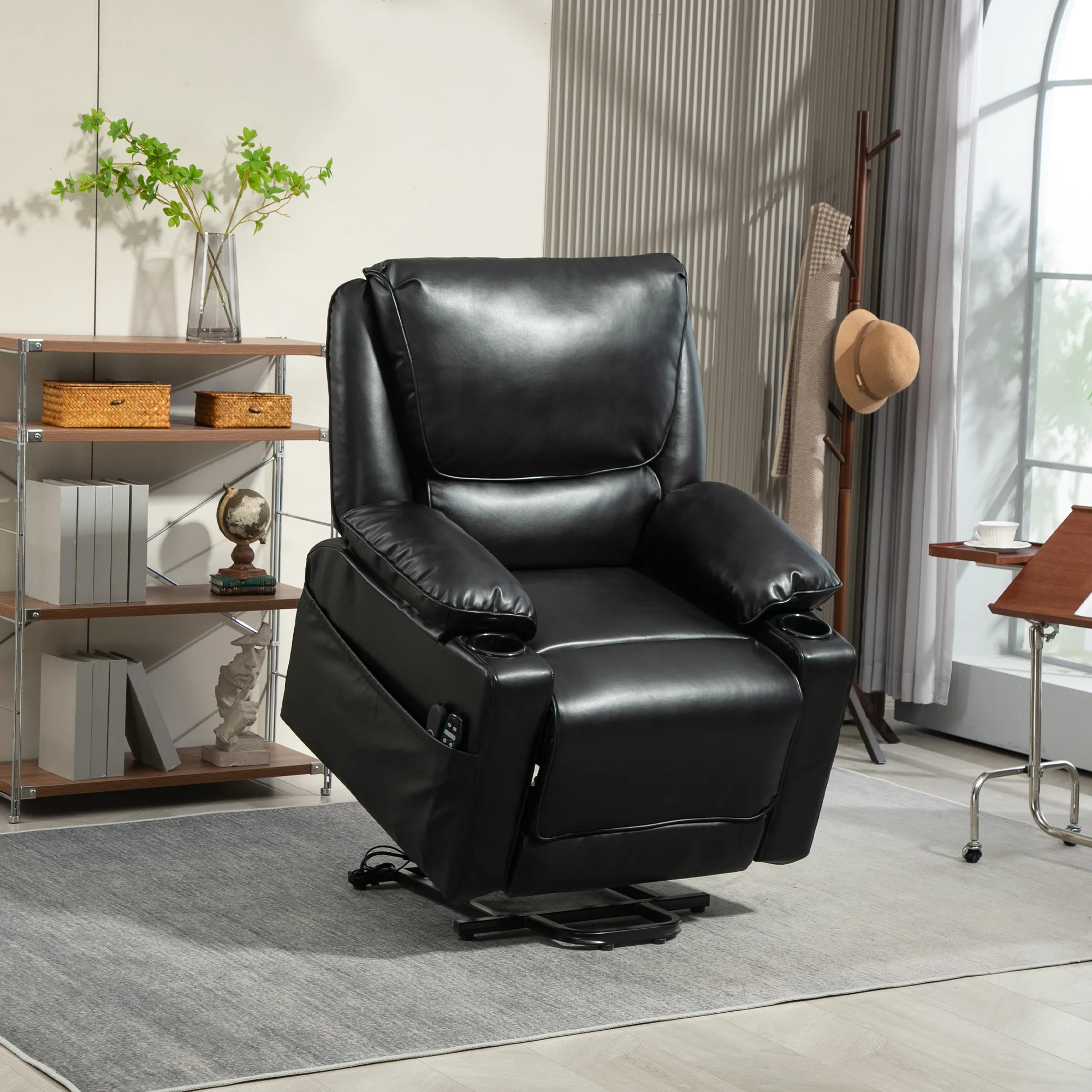 

Black electric massage recliner suitable for office, living room, and study