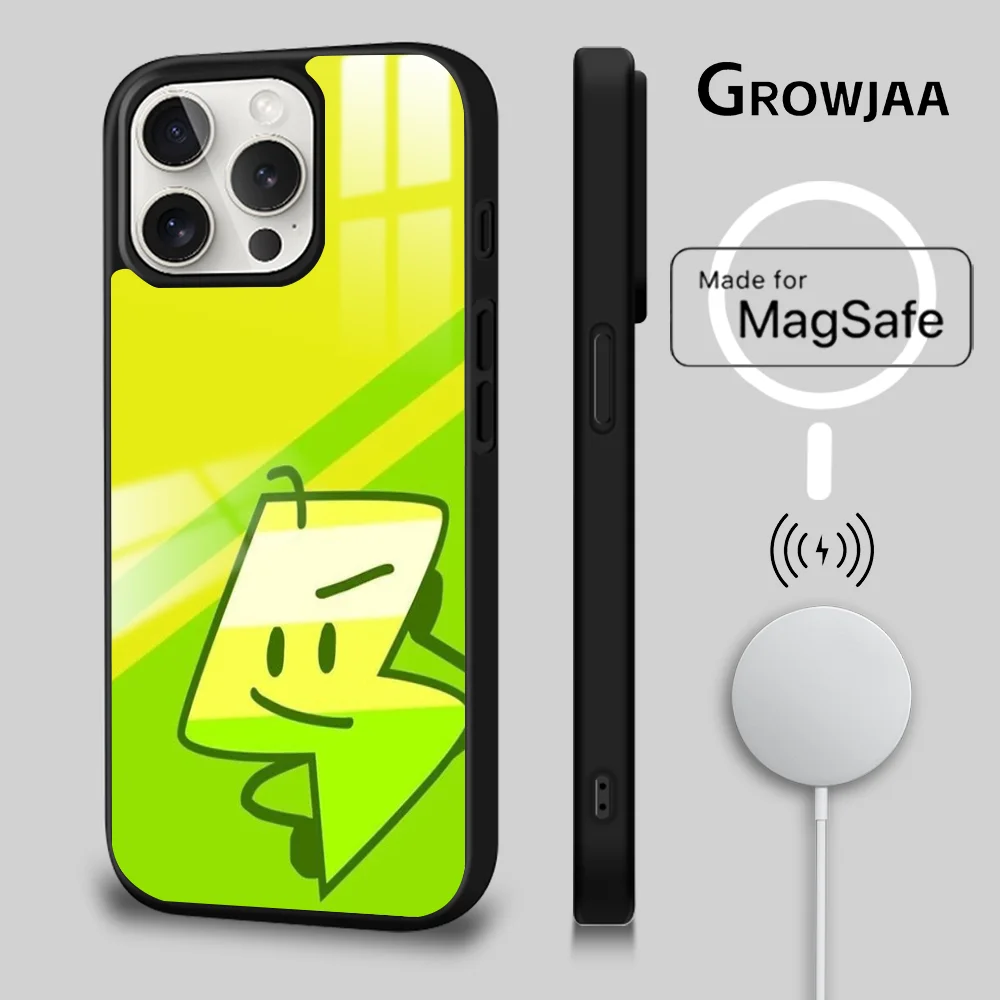 Bfdi Battle For D-Dream Island Phone Case For iPhone 15 14 13 12 11 Pro Max Plus Mini Magsafe Mirror Wireless Magnetic Cover