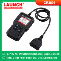 LAUNCH CR3001 V2.0 Creader OBDII EOBD Engine Check Clear Fault code Auto Diagnostic Tool DIY OBD Scanner Lifetime free pk ELM327