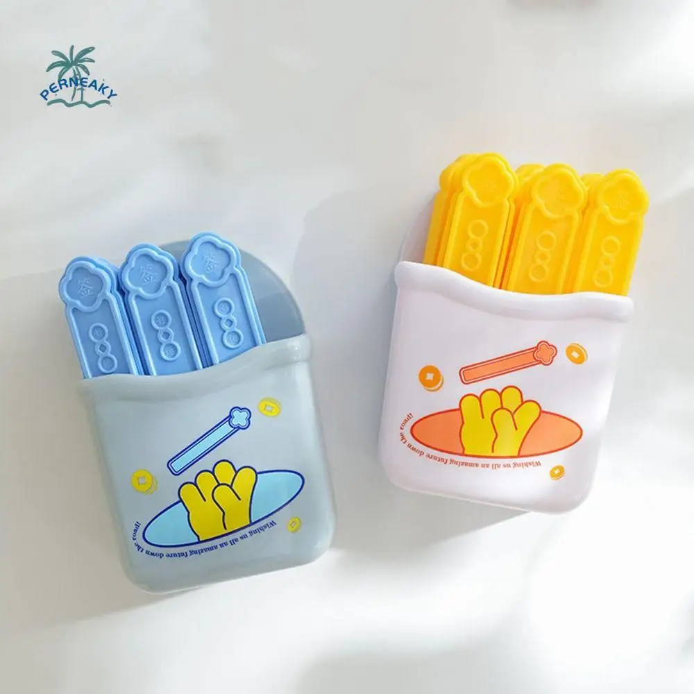 

6Pcs Homemade Good Luck Sign Ice Cube Mold Non-Stick With Magnetic Storage Box Ice Cube Organizer Rectangular Shaped Ice Box