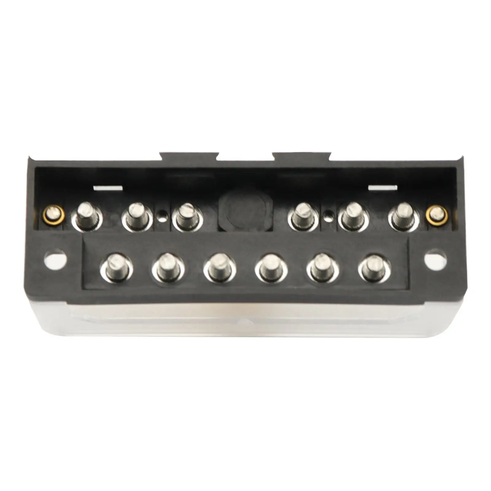12 Unit Negative Bus Bar 32V DC 100A Dual Row for RV Yachts Waterproof and Dustproof Cover Durable High Performance Premium