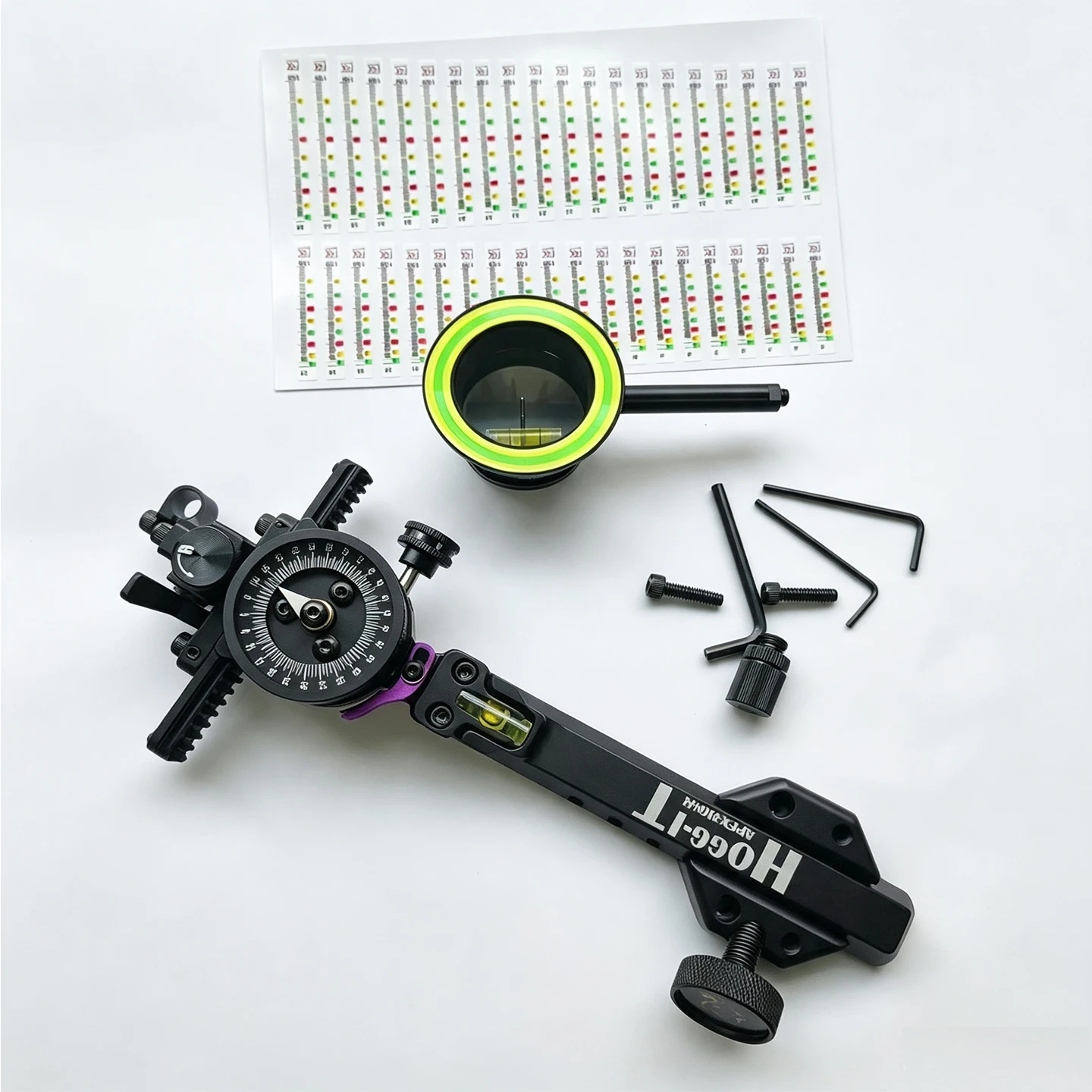 Competition Compound Bow Sight Archery Sight 6061 Aluminum 0.019inch Compound Bow Shooting Accessories