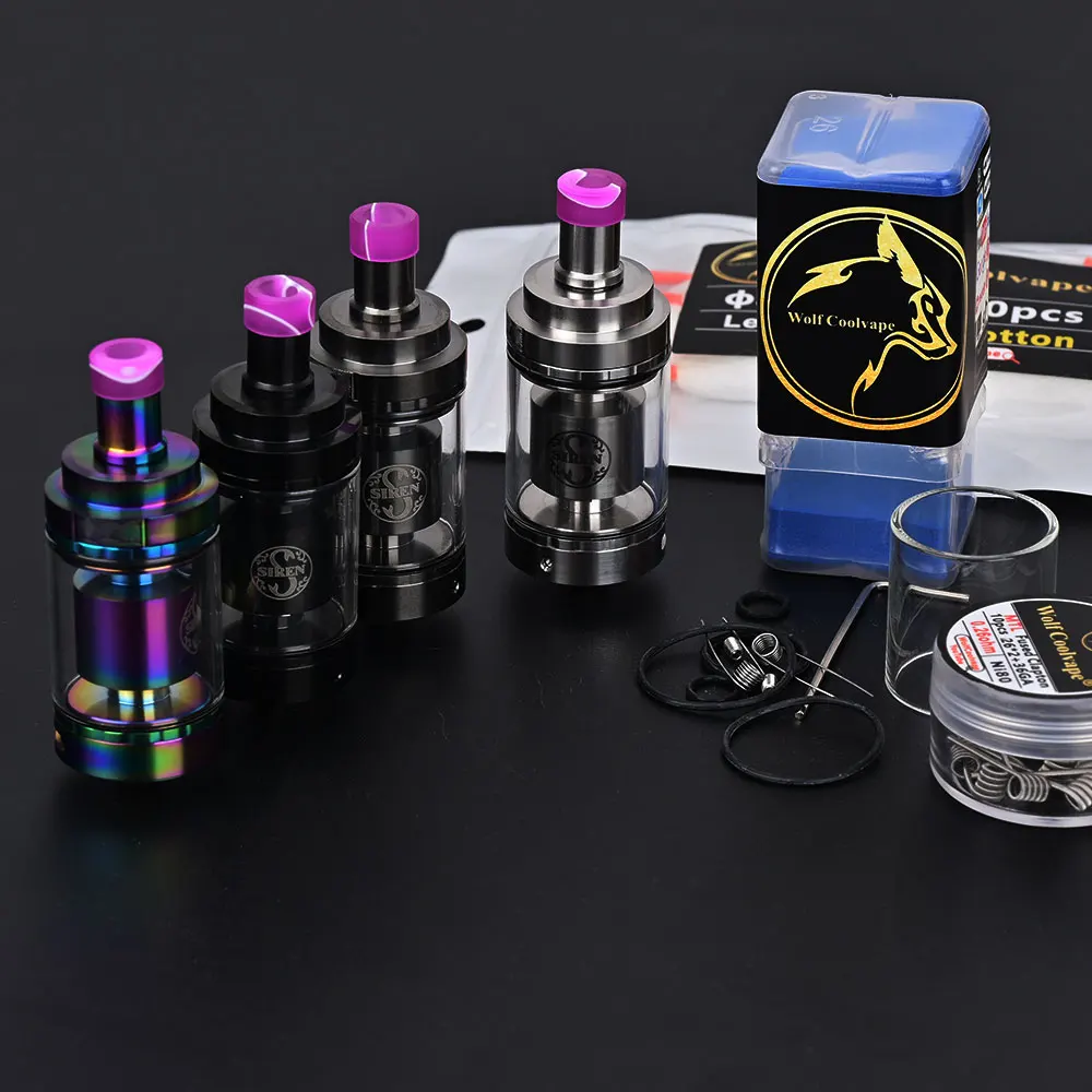 Wolfcoolvape vape Siren v4 tank mtl 24mm rta vape tank atomizer vaporizer for mod - view 5