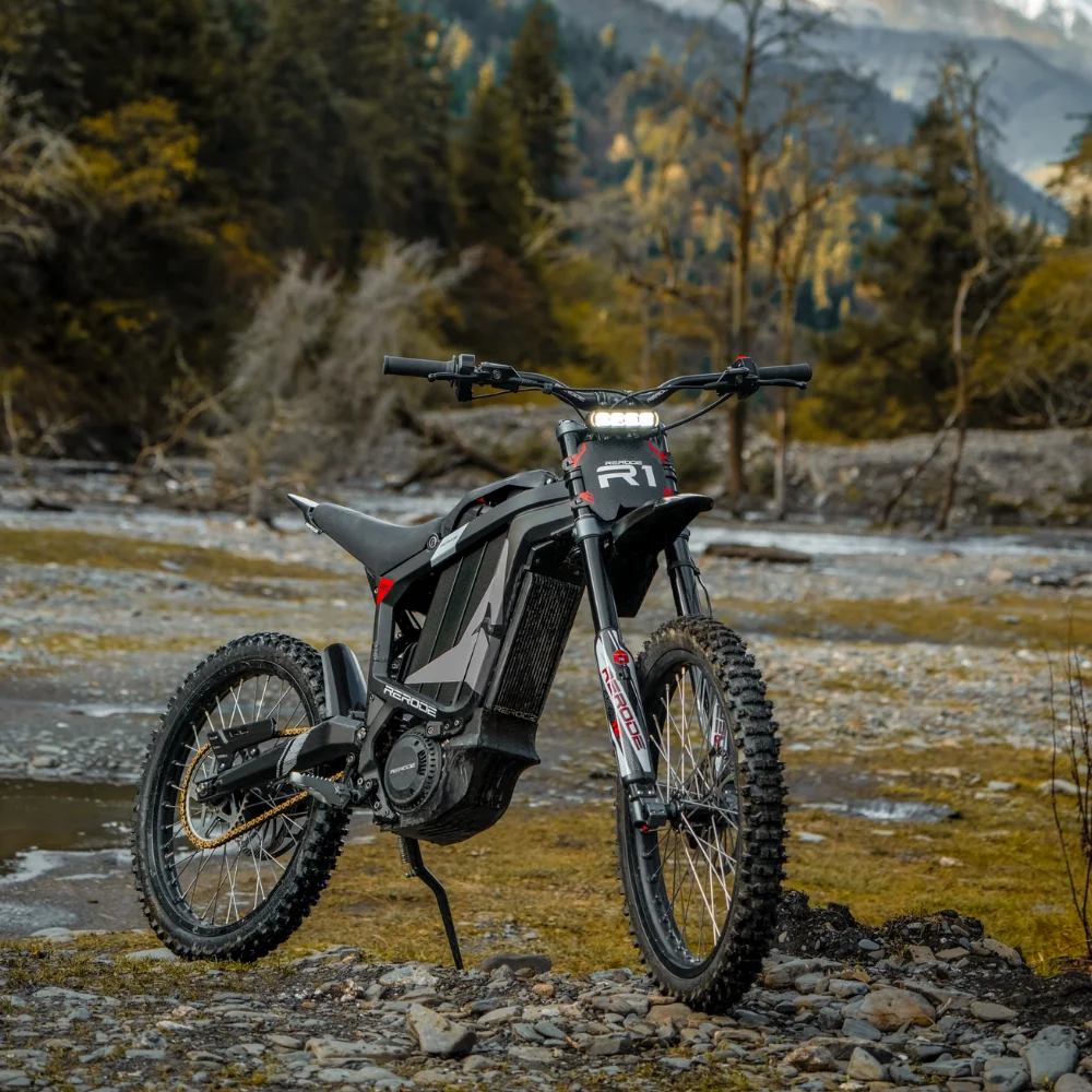 Rerode Bici da cross elettrica con motore medio sincrono a magnete permanente ad alta velocità 10000W Off Road Moto Mountain E Bike