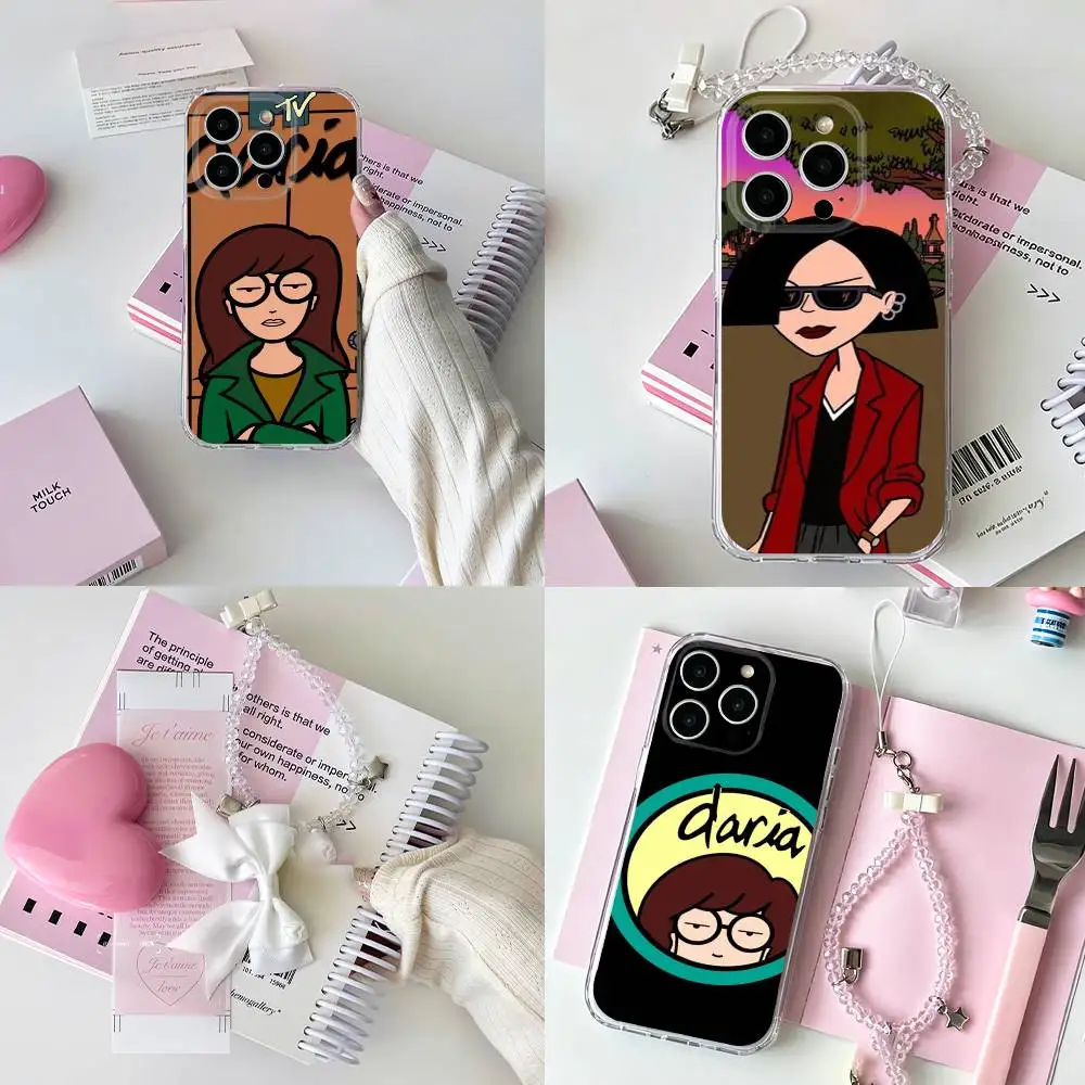 Humor D-Daria Morgendorffer Прозрачный защитный чехол для телефона iPhone 11, 12, 13, 14, 15, 16, 17 Pro Max Plus Air Mini