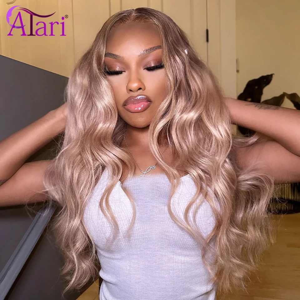 

Honey Blonde 27 High Density Human Hair Wigs Transparent 13x6 Lace Frontal Wig Pre Pluck for Women 200 220 250 Density Remy Hair