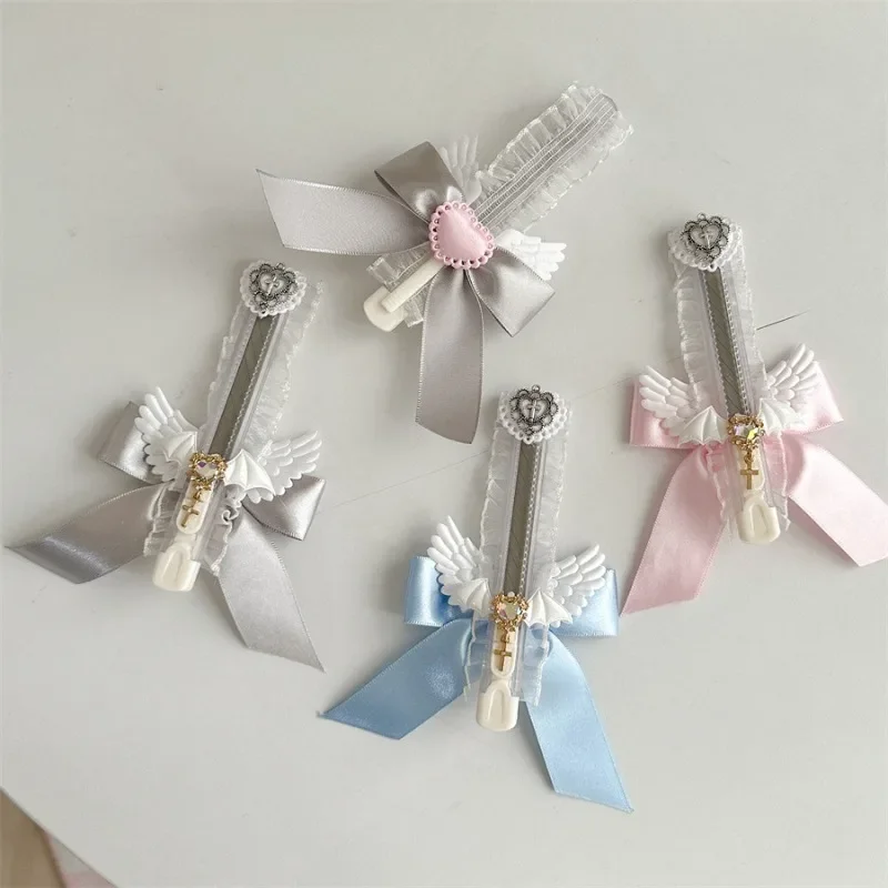 1 Piece Sweet Lace Stationery Utility Knife Chic Cute Bow Ribbon Wings Letter Open Sweet Kawaii Box Cutter Student Supplies