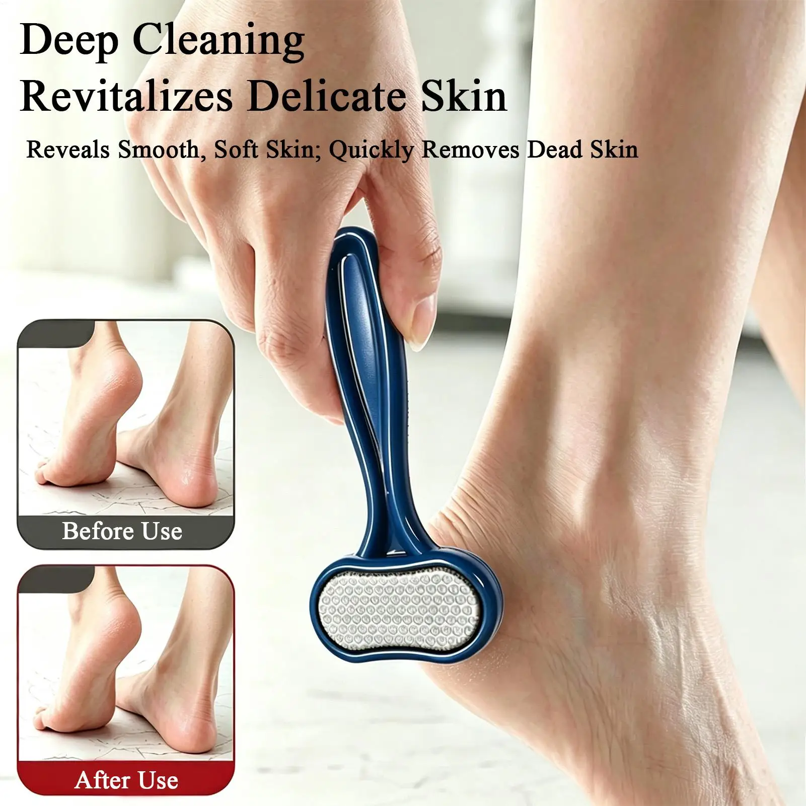 1PC Double-headed Foot Files Pedicure Tools  Foot Scrubbing Brush for Dead Skin Removal Pedicure Remover tool Foot Scraper