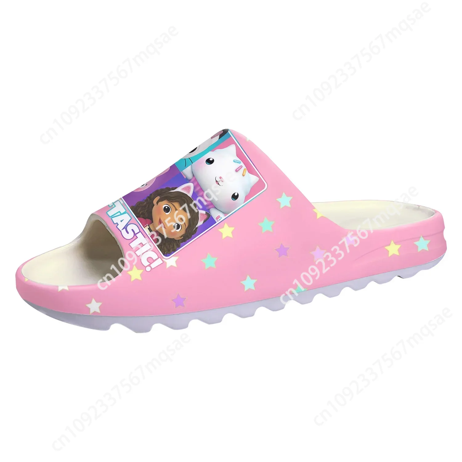 Gabbys Dollhouse Soft Sole Sllipers Mens Womens Teenager Home Clogs Anime Cartoon Step In Water Shoes On Shit Customize Sandals