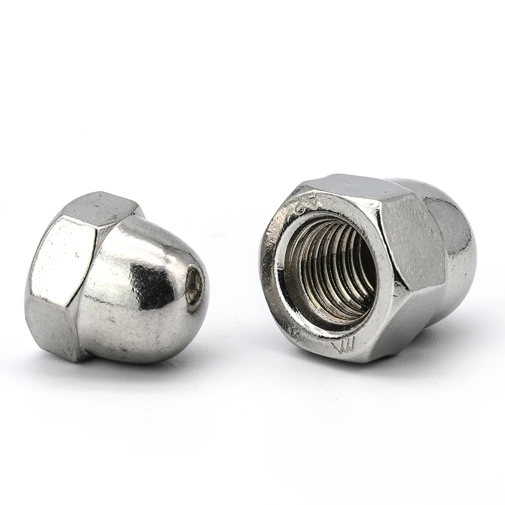 Hex Cap Acorn Nut 201/304 Stainless Steel  Zinc/Nickel Plated M3 M4 M5 M6 M8 M10 M12 M14 M16 M18 M20 Decorative Cover Dome Nut
