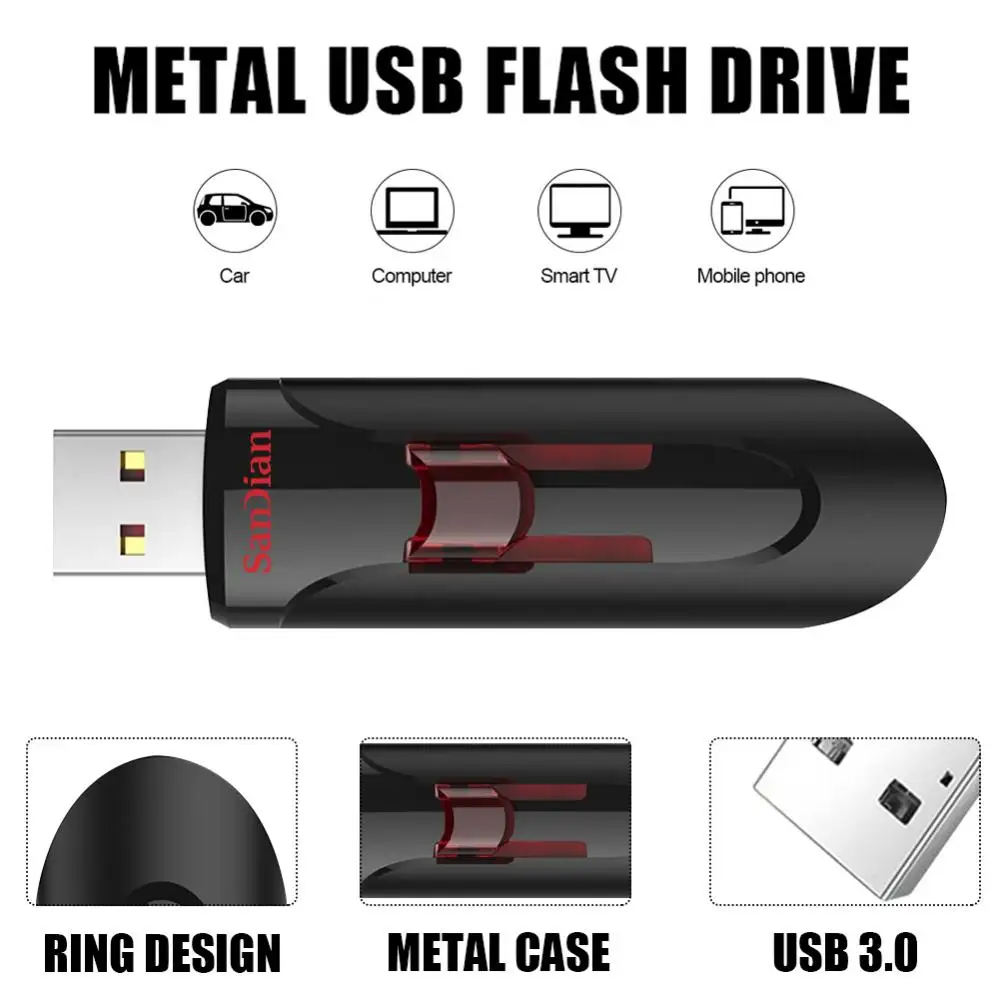 Flash Disk USB 32TB 64TB, Flash Drive kecepatan tinggi 16TB USB 3.1 4TB, memori USB 8TB Untuk Laptop Tablet PC