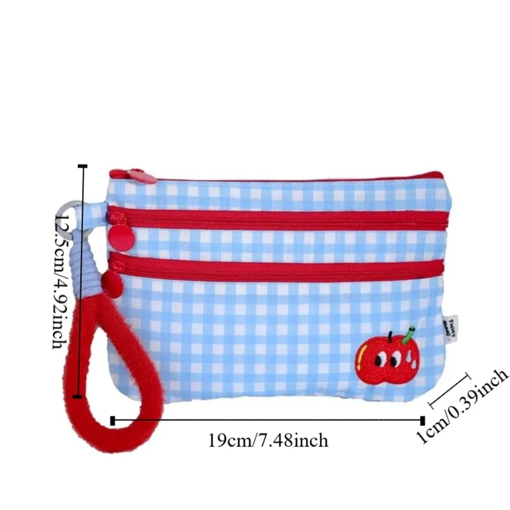 Porta passaporto con slot per schede multiple Portafoglio porta passaporto portatile a 3 strati scozzese blu Clip per passaporto da viaggio per gatti orso