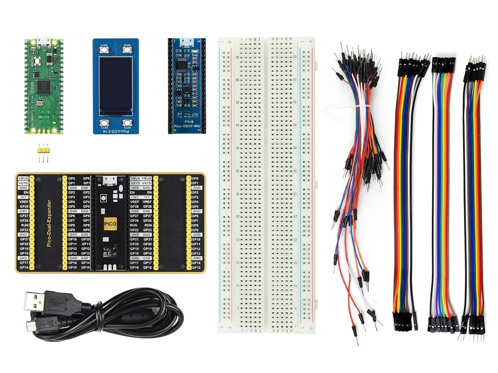 For Pico Evaluation Kit comes with Color LCD IMU Sensor GPIO Waveshare
