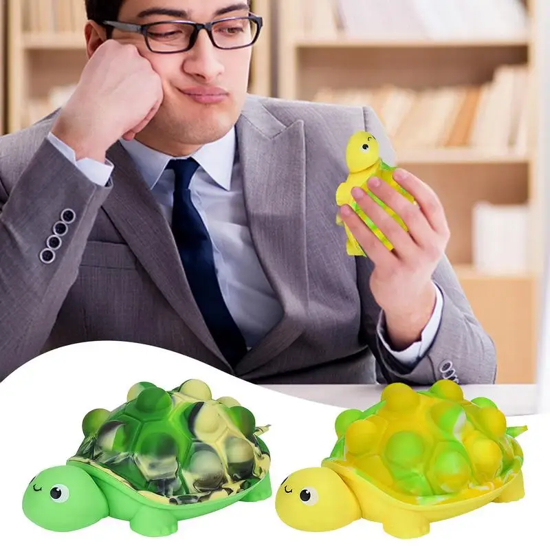 Turtle Fidget Toy Cartoon Turtle Relief Toy Squeeze Stress Fidget Toys For Kids And Adults Pinch Stress Relief Turtle Toy For