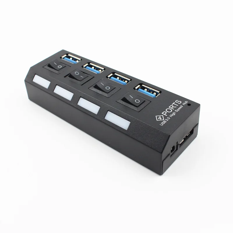 محور USB صغير عالي السرعة 3.0 متعدد 4 منافذ محمولة ملحقات الكمبيوتر محور USB 3.0