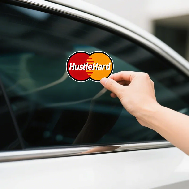 

1 комплект (3 шт.) забавных виниловых наклеек «Hustle Hard», водонепроницаемые, самоклеящиеся, для декора ноутбуков, шлемов, автомобилей и ящиков для инструментов