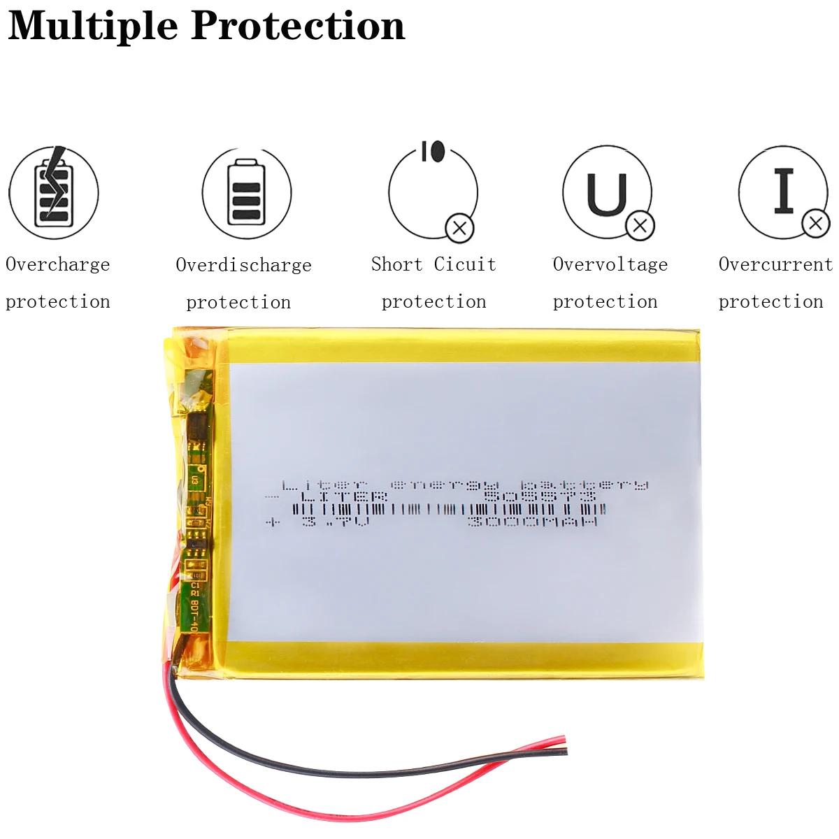 3.7V 3000mAh 505573 505575 Lithium Polymer Li-Po li ion Rechargeable Battery cells For Mp3 MP4 MP5 GPS mobile bluetooth