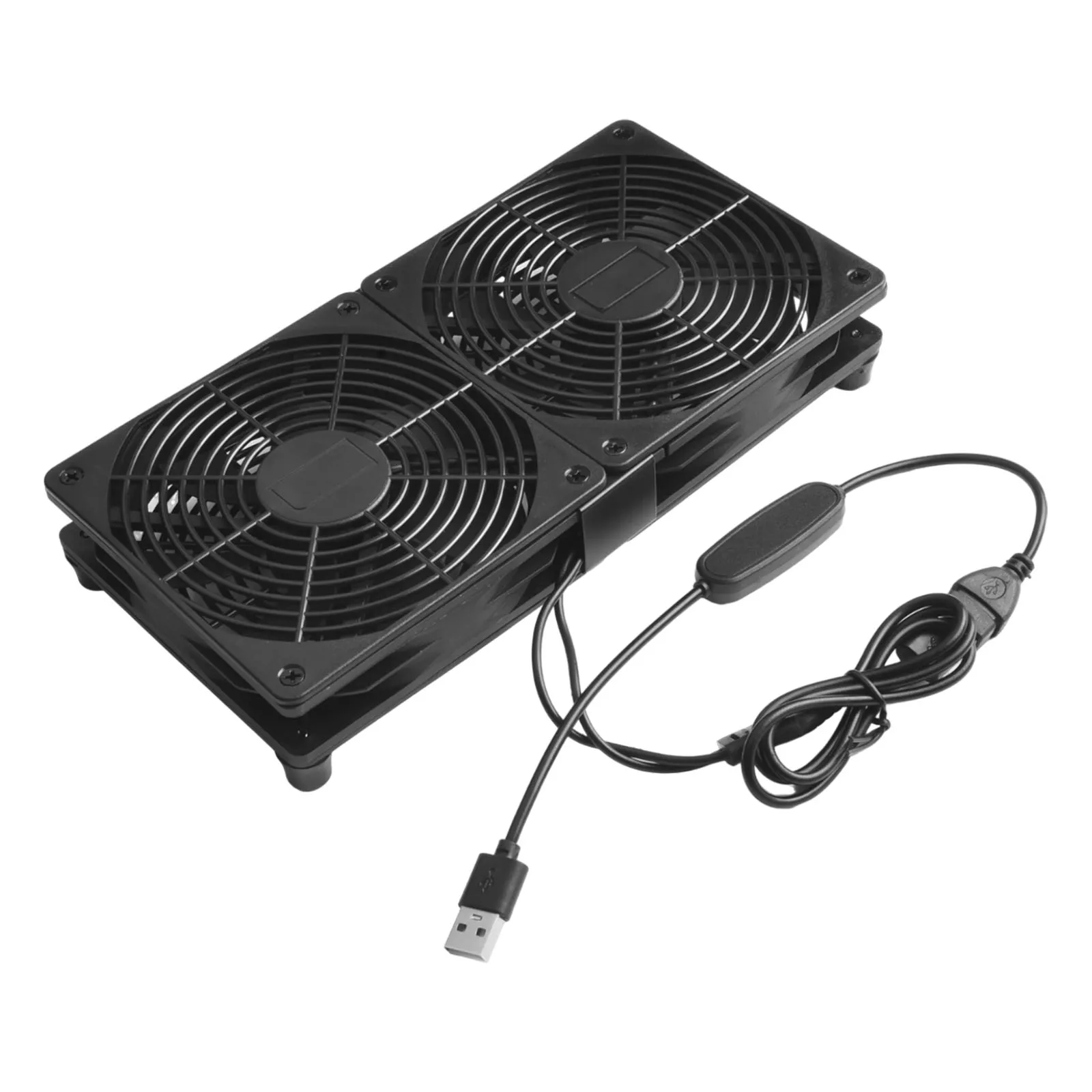 5V USB Powered Fan 120mm USB Router Fan For Home Office 2000RPM To 2300RPM 27dB Noise Level 5V USB Power For Desktop Computers