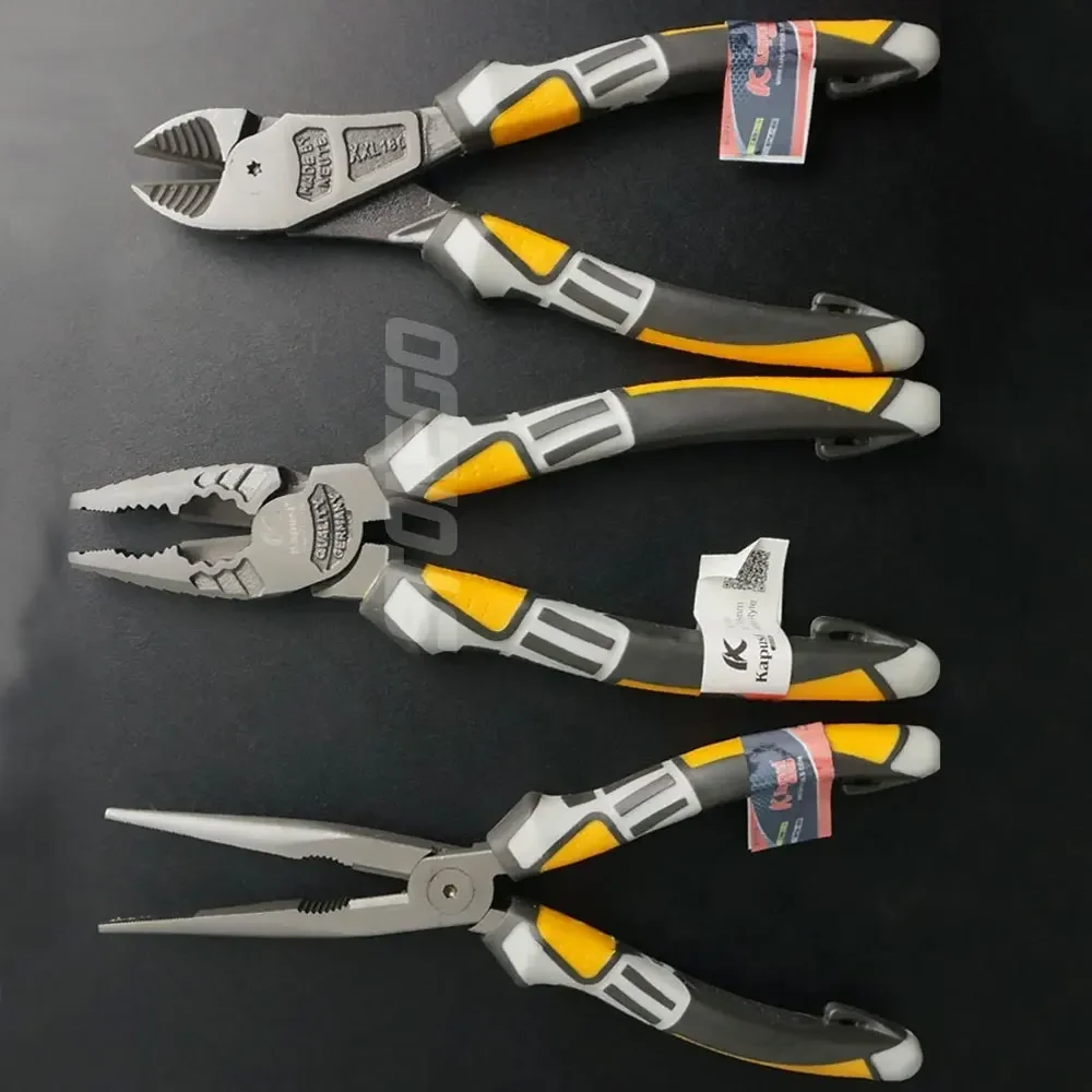 STONEGO Insulated Plier, Wire Stripping Crimping Electrician Pliers Stripper Crimper Wire Cutter Nickel-Chrome Steel Tool