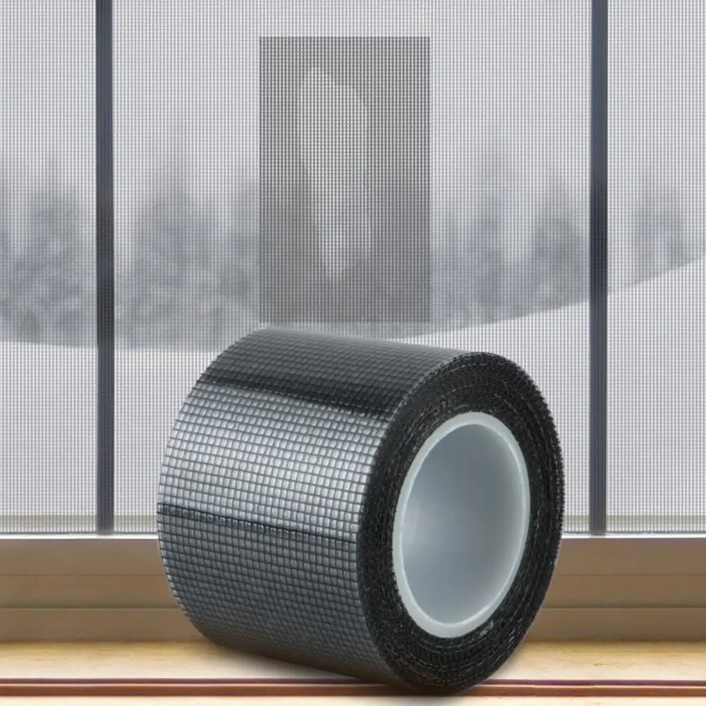 Screen Hole Patch Window Screen Repair Tape Roll 200x5cm Waterproof Mesh Patch for Screen Doors Heavy Duty Strong Adhesive Tear