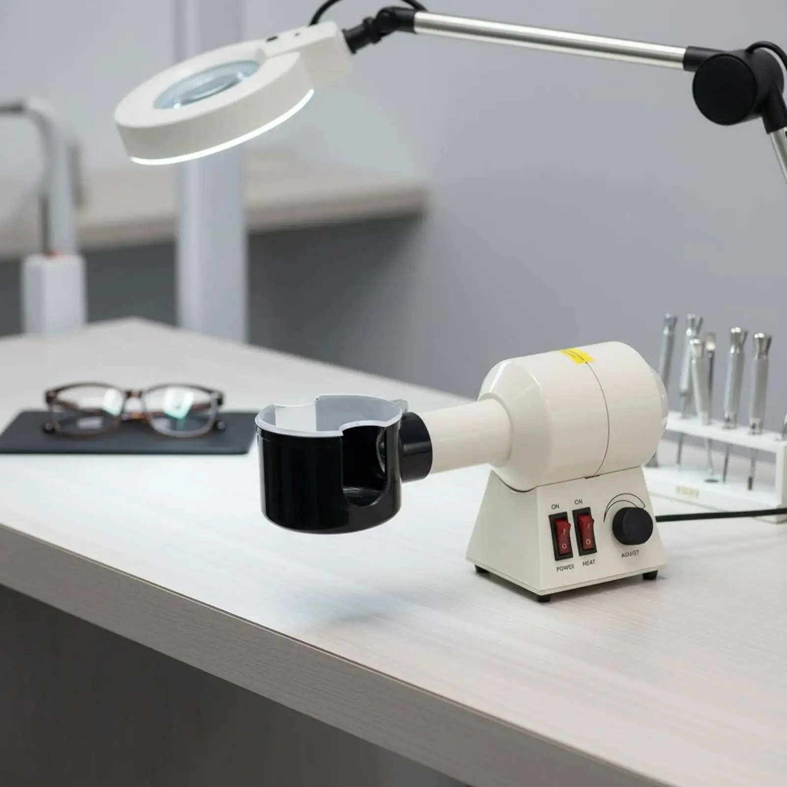Eyewear Adjusting Heater Professional Grade Eyeglass Frame Heater Adjustable Temperature Optical Frame Warmer for Opticians,