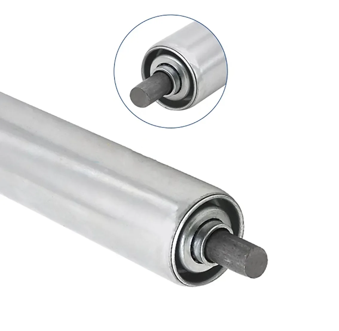 1Pcs Galvanized Gravity Roller Conveyor Dia 25mm 38mm 50mm 60mm Total Length 150 200 250 300 350 400 450 500mm