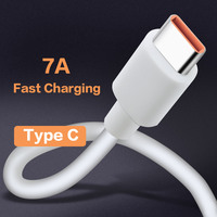 7A USB Type C Super-Fast Charge Cable for Huawei P40 P30 Mate 40 USB Fast Charing Data Cord for Xiaomi Mi 12 Pro Oneplus Realme