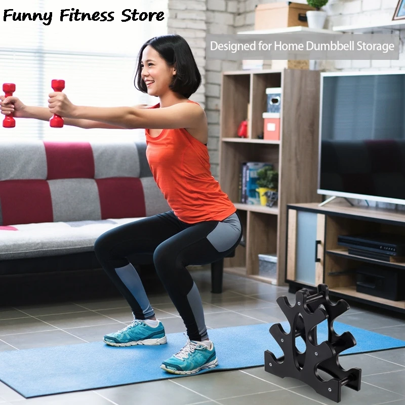 New Foldable Dumbbell Rack Stand Home Sports Fitness Equipment Storage Holder Weight Lifting Support Dumbbell Floor Bracket