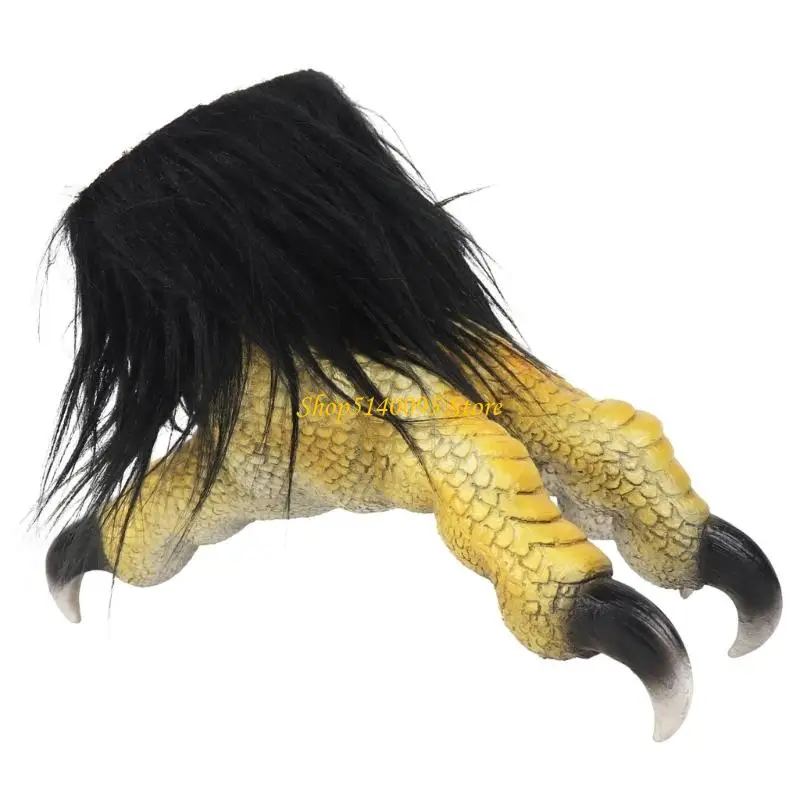 DXAE Realistic Bird Head Mask Gloves Costume Outfit For Halloween And Stage Shows