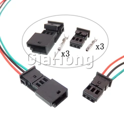 1 Set 3 Way Parts 1-968700-1 1355620-1 1-1718346-1 AC Assembly Car Rainfall Sensor Plug Auto Loudspeaker Atmosphere Lamp Socket
