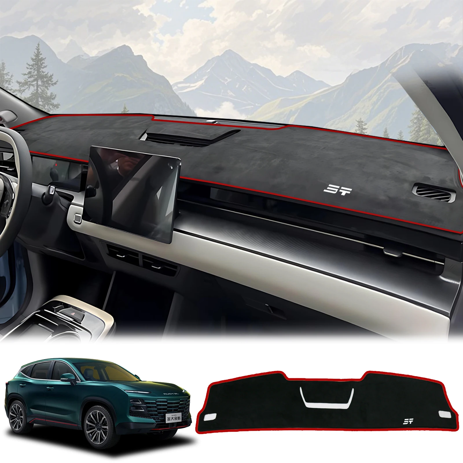 

for Jetour Dashing X-1 2023 2024 2025 Sunshade Protective Carpet Dash Pad Dashmat Car Dashboard Mat Accessories