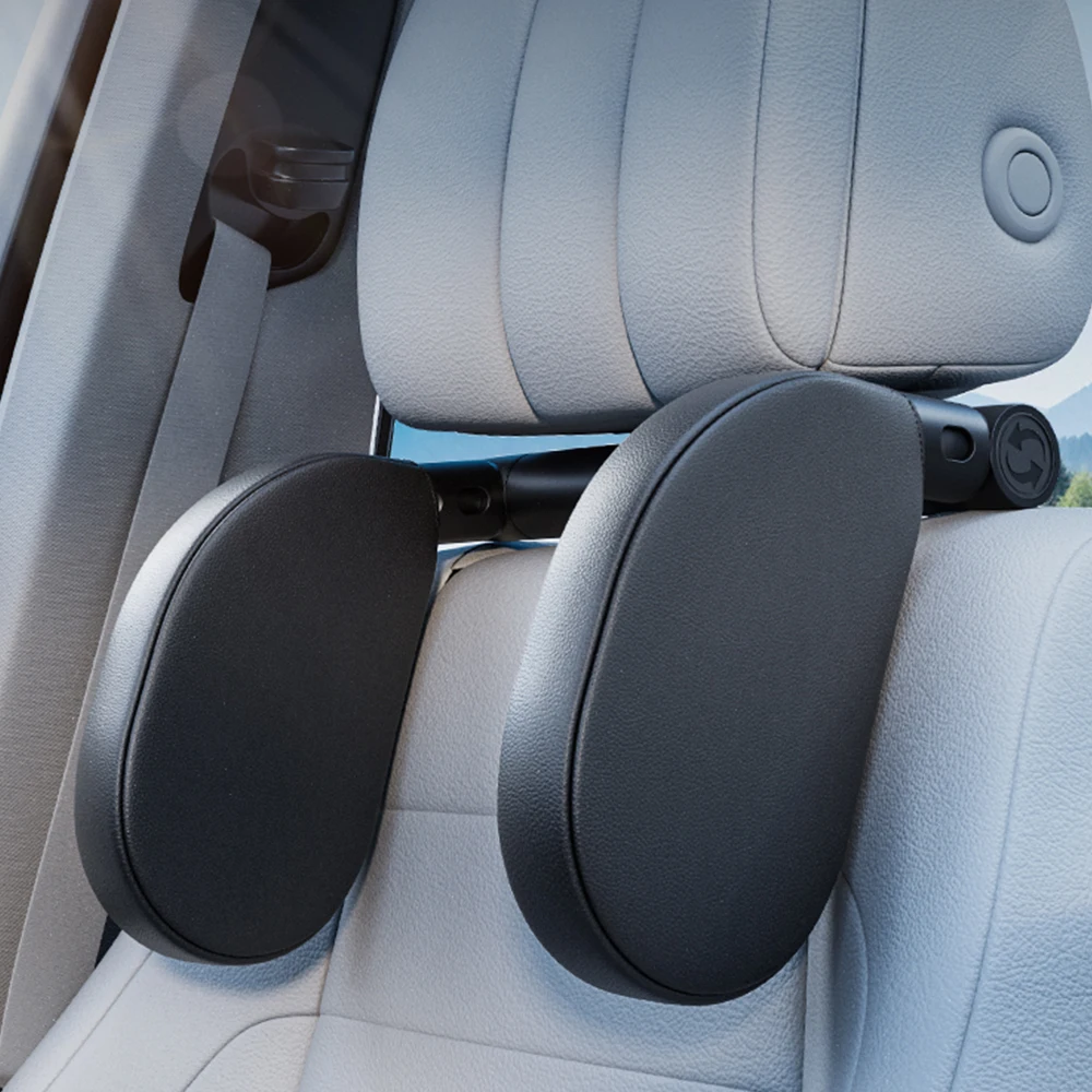 1Pc Adjustable Car Seat Headrest with Memory Foam and Side Pads Sleep Side Head Neck Stretch Support Headrest Car Accessories