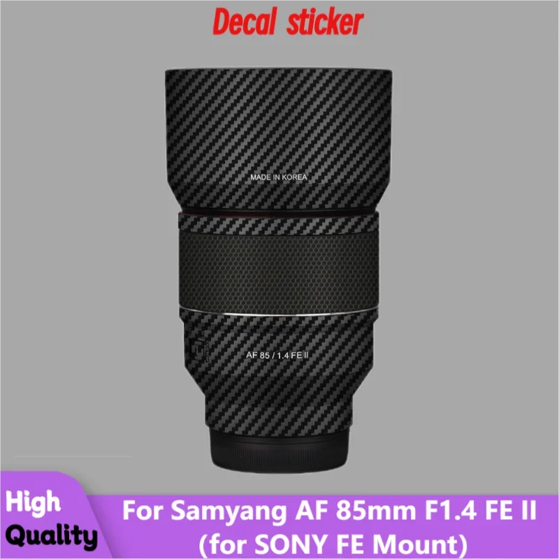 For Samyang AF 85mm F1.4 FE II for SONY FE Mount Lens Sticker Protective Skin Decal Vinyl Wrap Film Anti-Scratch Protector Coat