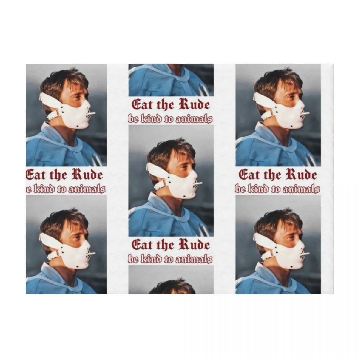 

Eat the Rude HANNIBAL Throw Blanket Flannels For Sofa Thin warm winter Summer Beddings Blankets