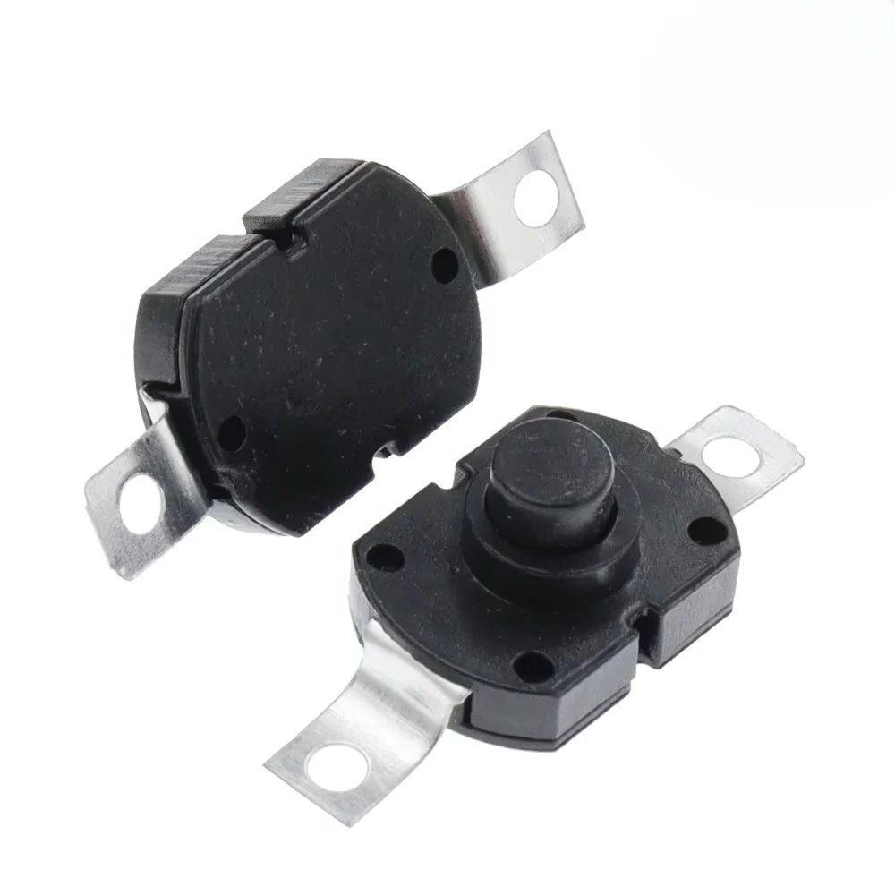 100PCS 1712-KD Flashlight Power Switch 17x12x9.5mm 1712KD Table Lamp Button Switches ON-OFF Flashlight Push Button Switch