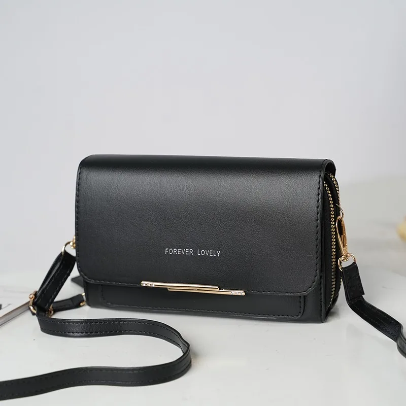 Damen Lange Geldbörse Koreanische Version Umhängetasche Doppelreißverschluss Große Kapazität Clutch-Tasche Schulter-Handtasche Damen Handytasche – Detail 29