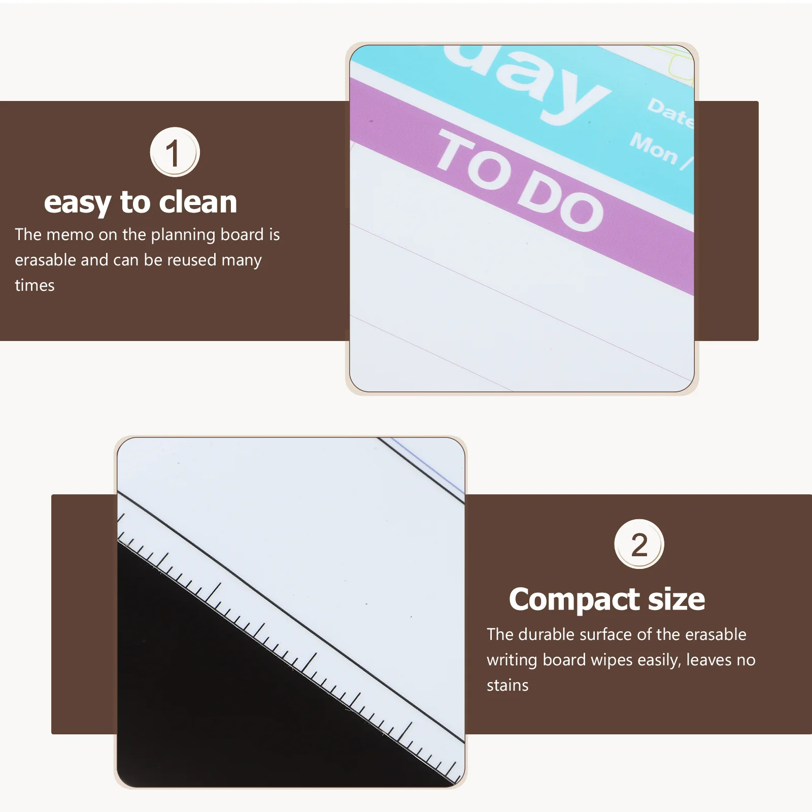 

2Pcs Magnetic Weekly Planner Board Dry Erase White Memo Board to Do List Daily Schedule Fridge Wall Monthly Planner Magnetic