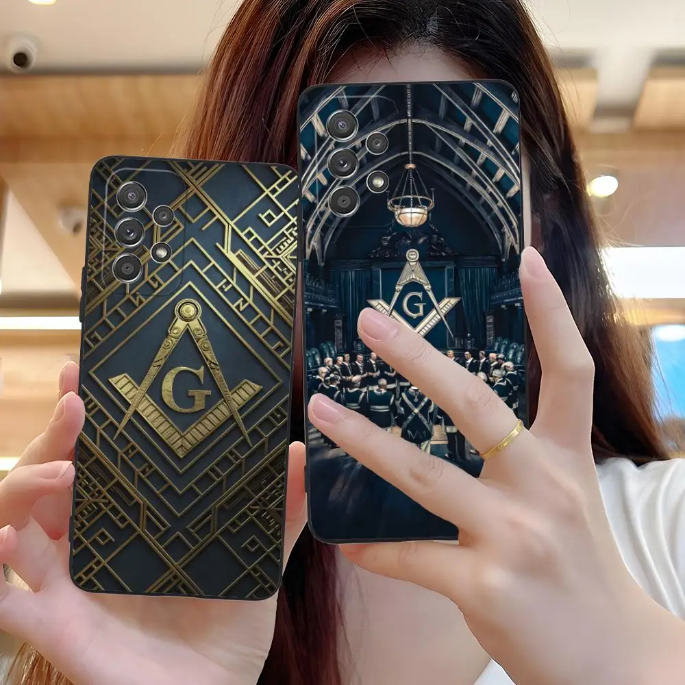 

Freemason Mobile Phone Case for Samsung Galaxy M55 54 42 35 34 33 32 23 22 15 14 13 12 F55 5G Colour Protective Luxury Cover