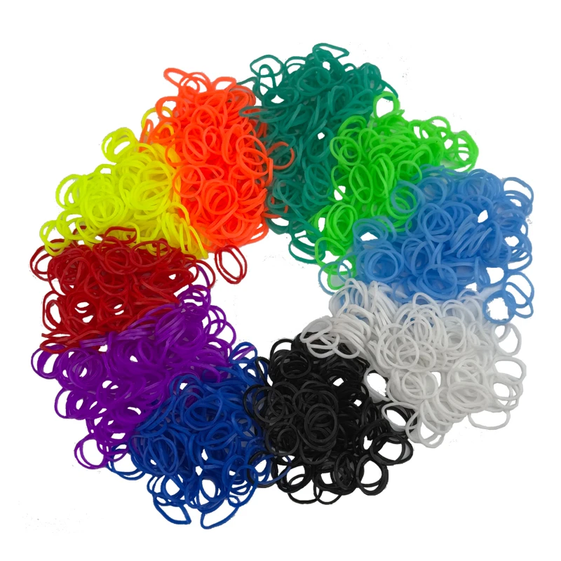 600 stuks rubberen band armband maken kit, kleurrijke weefriem kit, gebruikt voor doe-het-zelf vriendschapsarmband ketting speelgoed voor kinderen