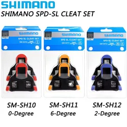 SHIMANO SPD SL SH11 SH10 SH12 Bicycle Pedal Cleat Self-locking Pedals Cleats Road Bike for R540 R550 R8000 Original Bike Parts