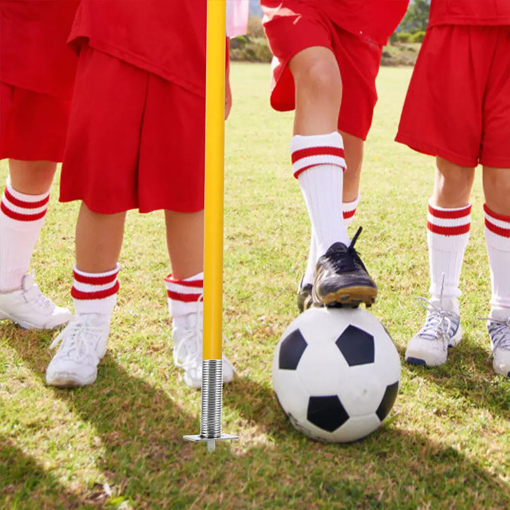 

3Pcs Corner Flag Spring Base Football Training Ground Nail Soccer Flagpole Holder Spike Soccer Corner Flag Base