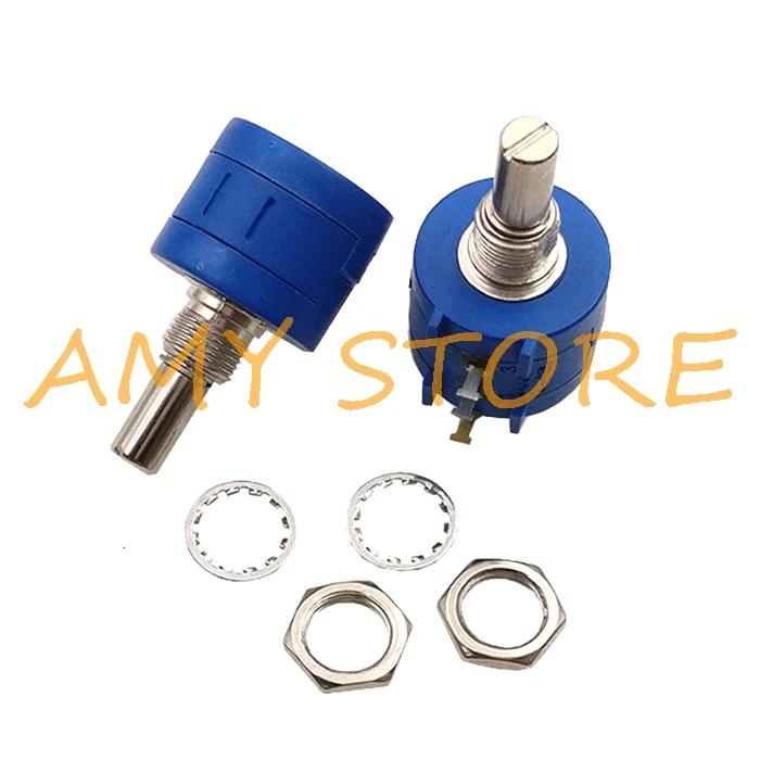 1Pc 1/2/5/10/20/50/100K 100/200R Ohm Precision Adjustable Wirewound Potentiometer 2W 3590S-2-101-102/103/104/201/202/502/503L