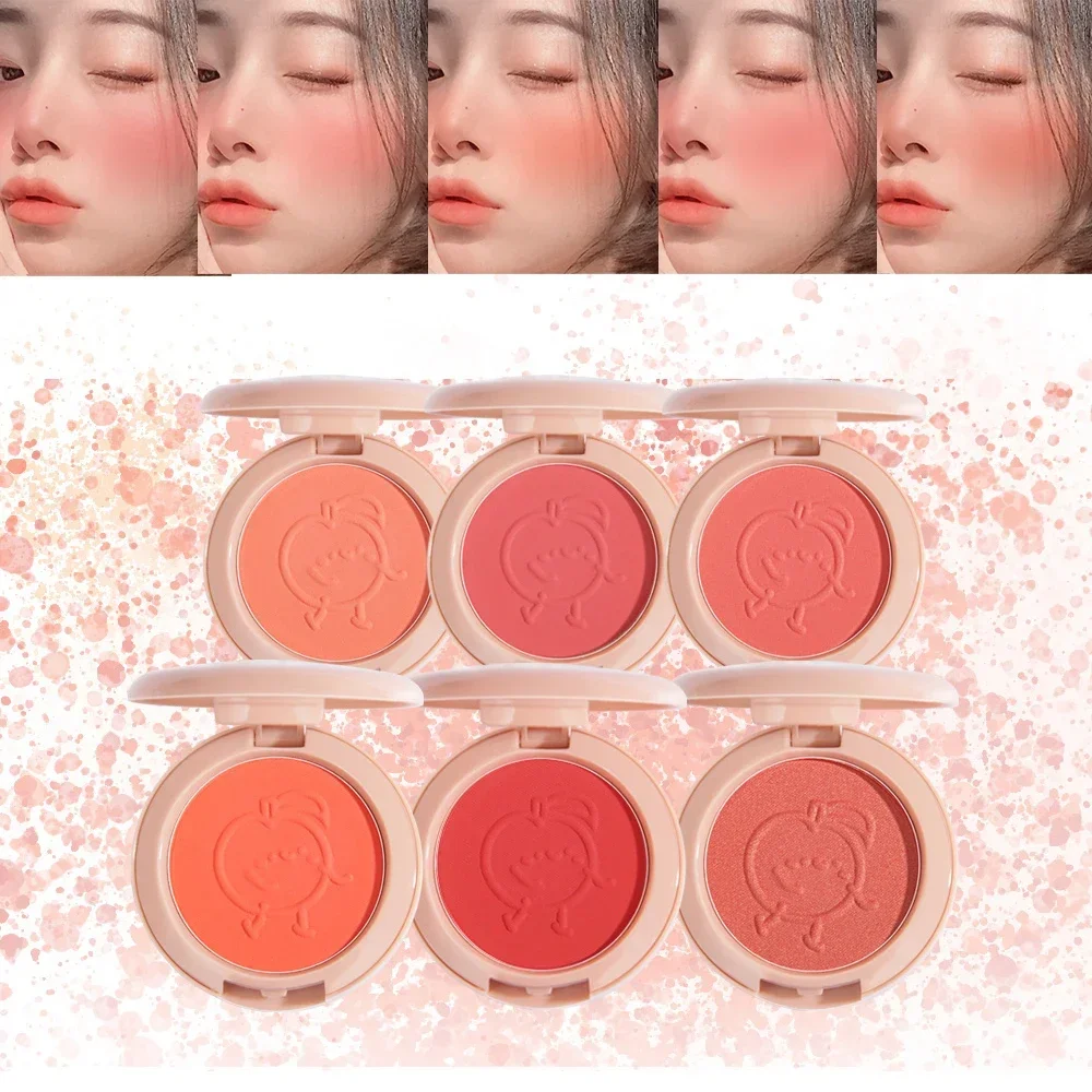 Girl Blush Peach Cream Makeup Blusher Palette Cheek Contour Blush Cosmetics Blushes Cream Korean Makeup Rouge Cheek Tint Blush